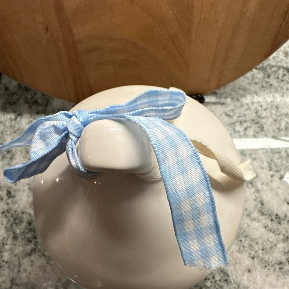 Rae Dunn 'HOME’ Birdhouse with Ribbon farmhouse country